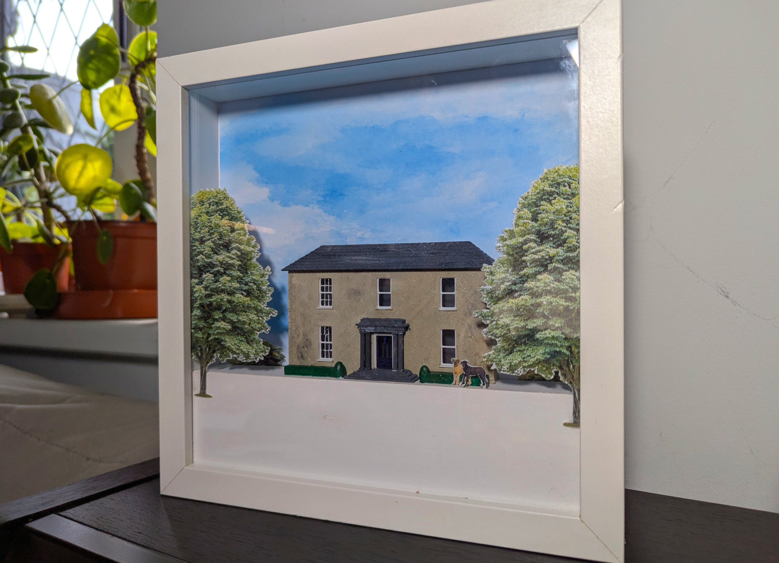 Custom model of your home - framed